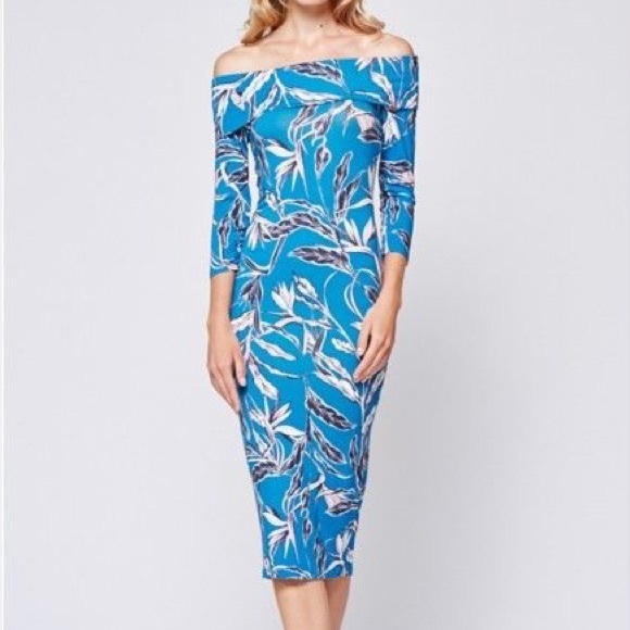 Yumi Kim off the shoulder floral midi dress size medium. - Picture 4 of 4